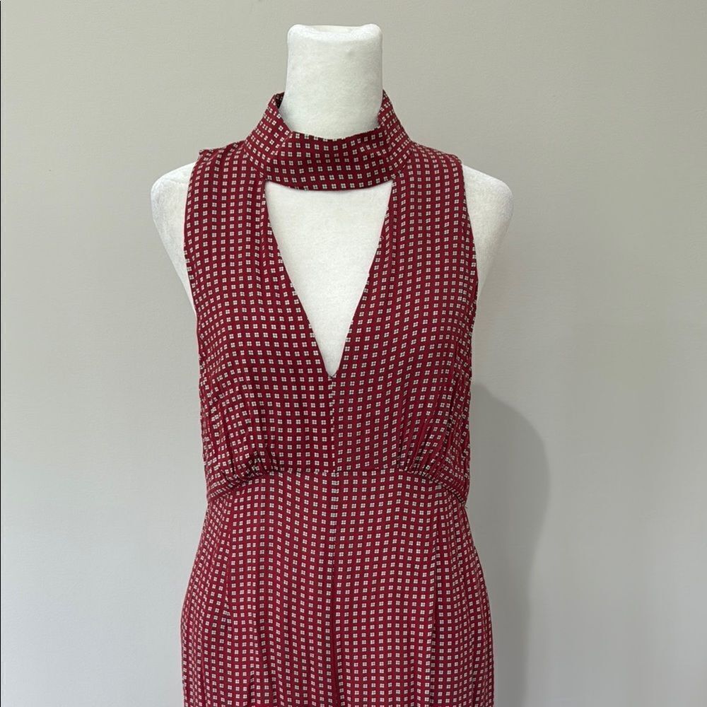 Maeve Anthropologie Farida Jumpsuit Flared Halter Neck Size 6 - Picture 2 of 8